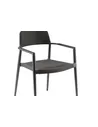 Chili dining armchair alu charc text antracite qdf