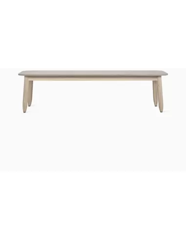 David coffee table 129X45 aged teak /ceramic top